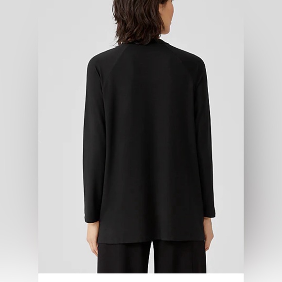 Eileen Fisher Fine Jersey Crew Neck Top 100% silk Size XL - Picture 2 of 11